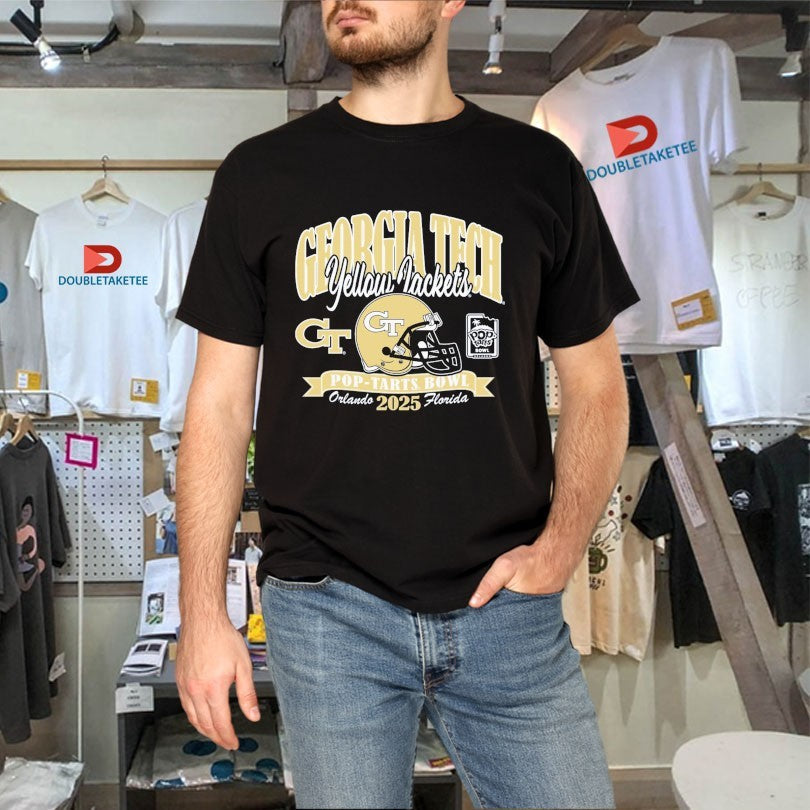 Official Georgia Tech Yellow Jackets Football Pop-Tarts Bowl Orlando Florida Helmet 2025 Shirts