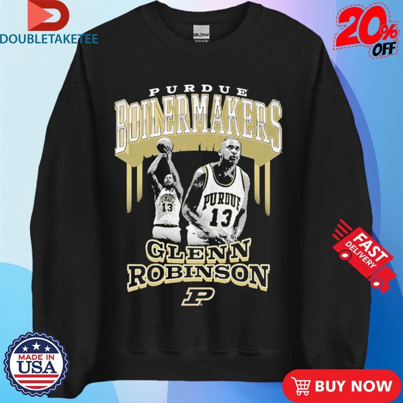 Official Glenn Robinson Player Posture Purdue Boilermakers Basketball Shirts Unisex , , , Long Sleeve Tee