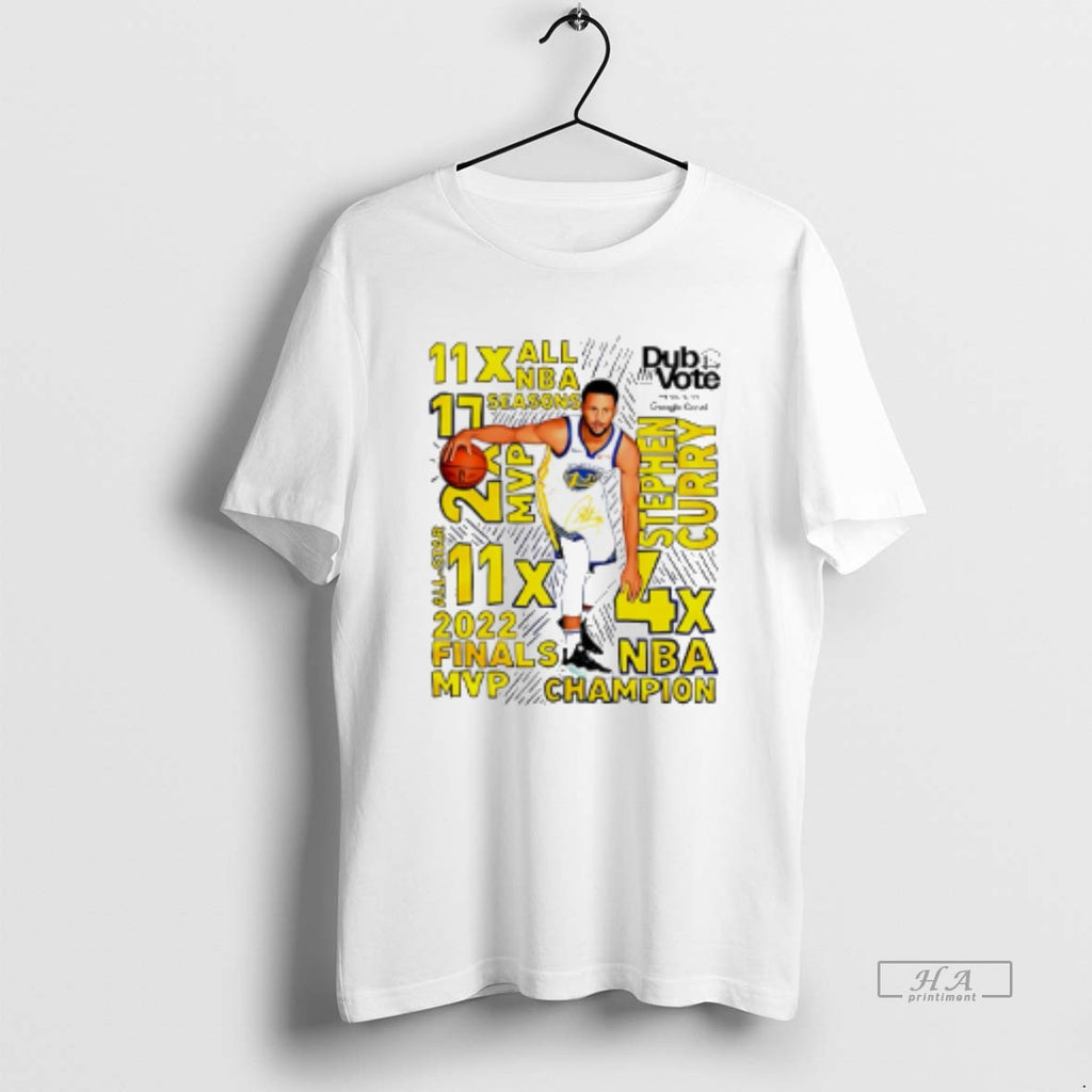 Official Golden State Warriors Stephen Curry 11x All Nba Seasons
