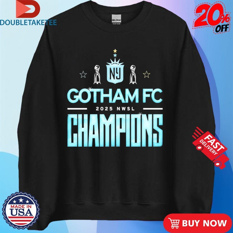 Official Gotham FC 2025 NWSL Champions Trophies Shirts Unisex , , , Long Sleeve Tee