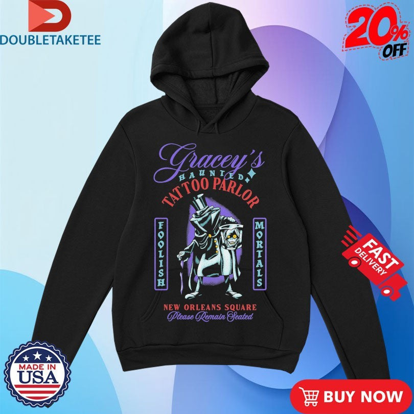 Official Gracey’s Haunted Tattoo Parlor New Orleans Square Please Remain Seated Shirts