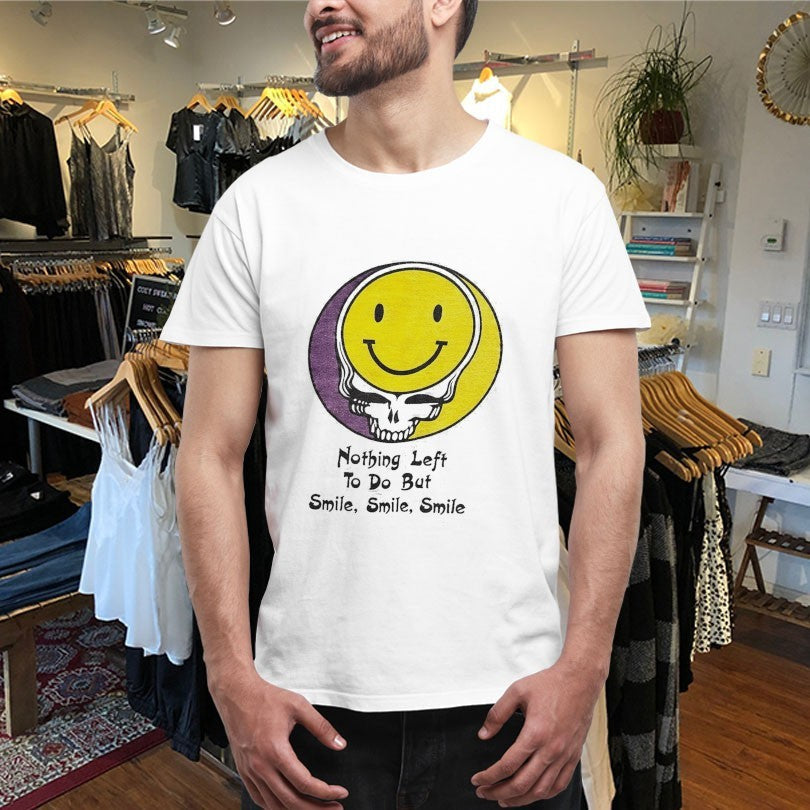 Official Grateful Dead Nothing Left To Do But Smile Smile Smile Smiley Shirts Unisex , , , Long Sleeve Tee