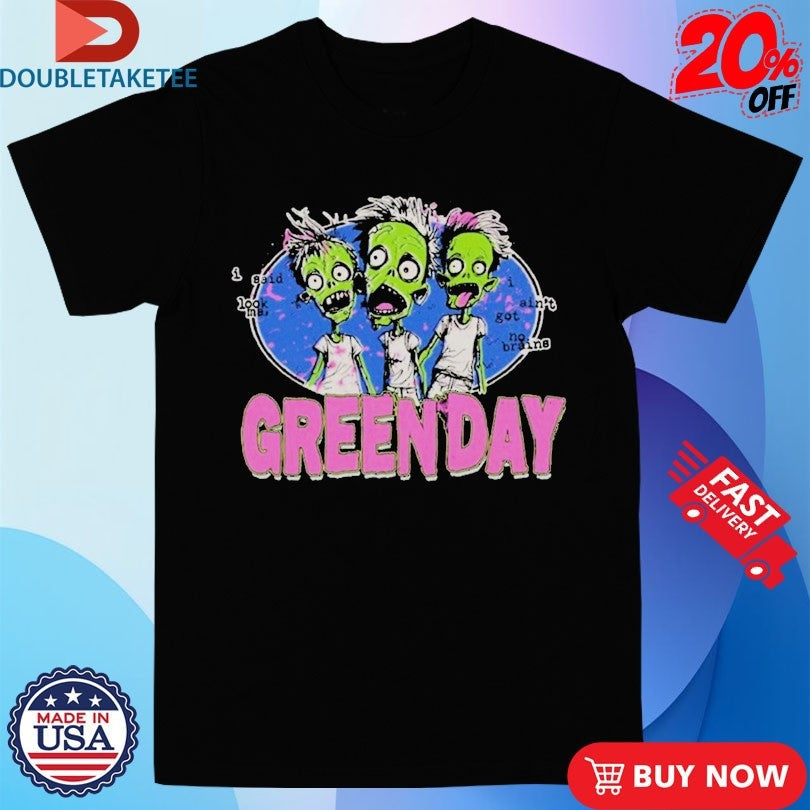 Official Green Day X Zombie Shirts Unisex , , , Long Sleeve Tee