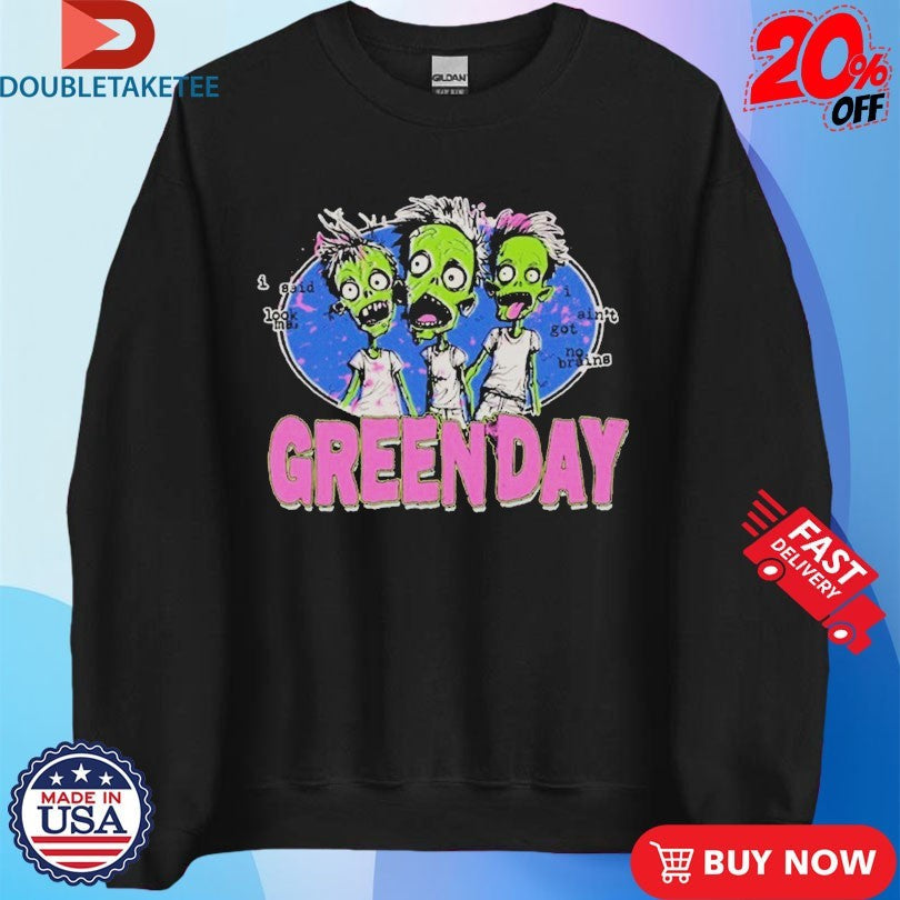 Official Green Day X Zombie Shirts Unisex , , , Long Sleeve Tee