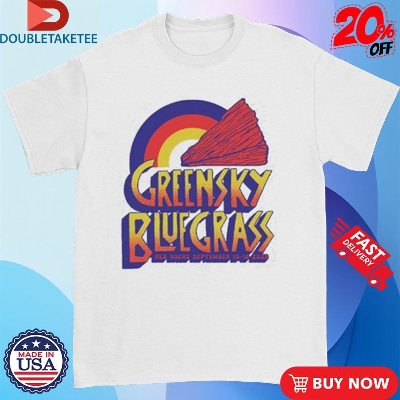 Official Greensky Bluegrass Red Rocks 2023 Rainbow Shirts Unisex , , , Long Sleeve Tee