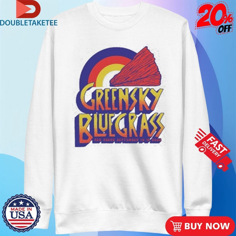 Official Greensky Bluegrass Red Rocks 2023 Rainbow Shirts Unisex , , , Long Sleeve Tee