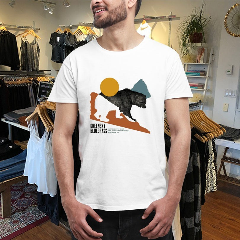 Official Greensky Bluegrass Red Rocks 2025 Bear Shirts Unisex , , , Long Sleeve Tee