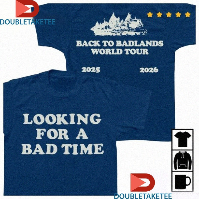 Official Halsey Back To Badlands World Tour 2025 2026 Looking For A Bad Time Shirts Unisex , , , Long Sleeve Tee