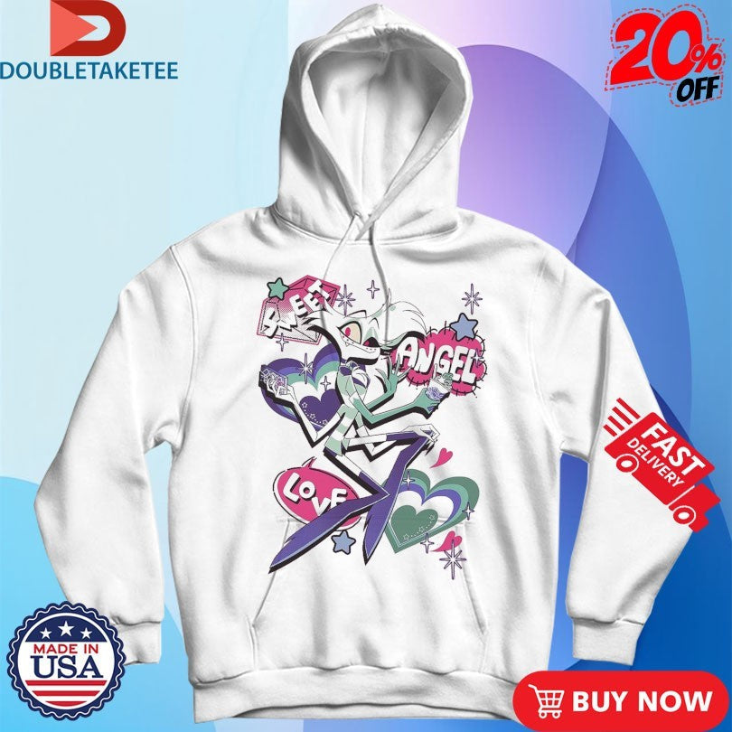 Official Hazbin Hotel Sweet Angel Love Angel Dust Shirts Unisex , , , Long Sleeve Tee