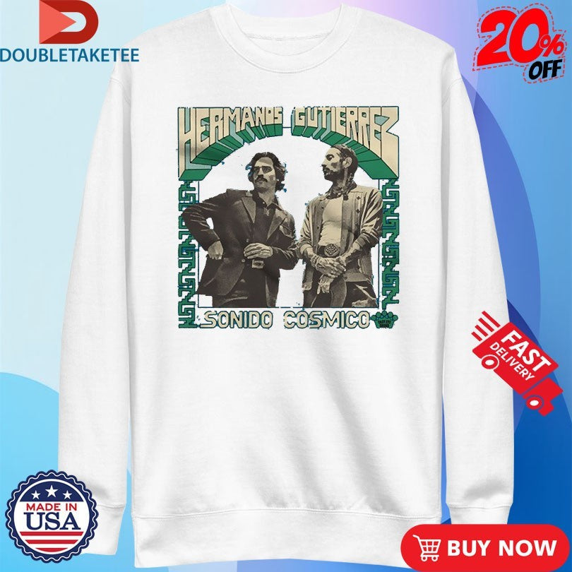 Official Hermanos Gutiérrez Sonido Cósmico Turquoise Shirts Unisex , , , Long Sleeve Tee