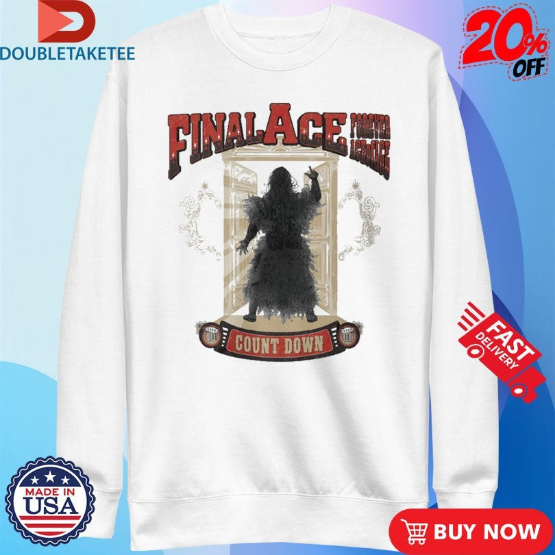 Official Hiroshi Tanahashi Final Forever Ace Countdown Shirts Unisex , , , Long Sleeve Tee