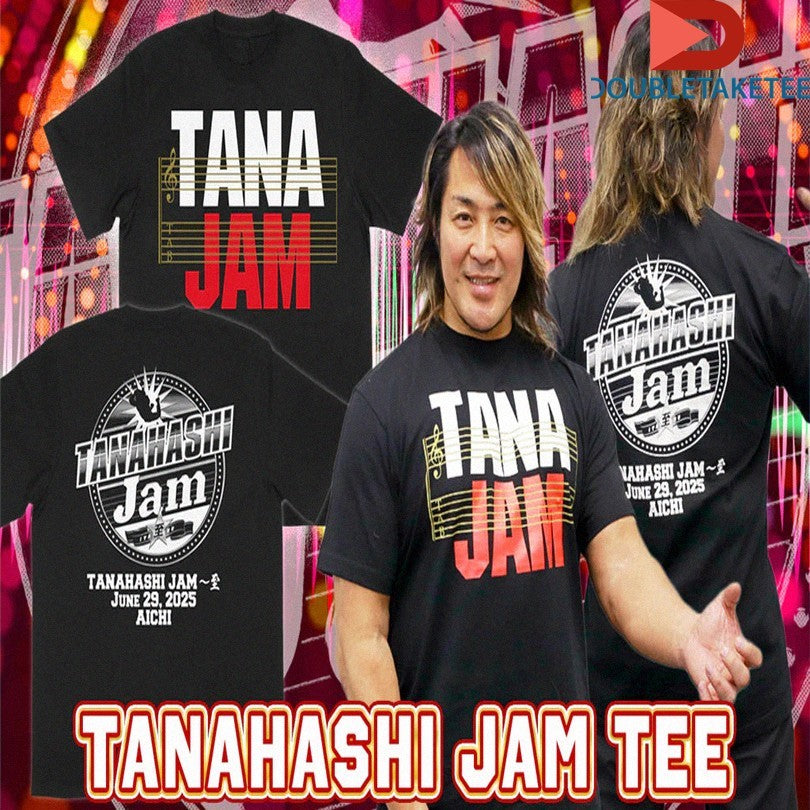 Official Hiroshi Tanahashi Tanahashi Jam 2025 Shirts Unisex , , , Long Sleeve Tee