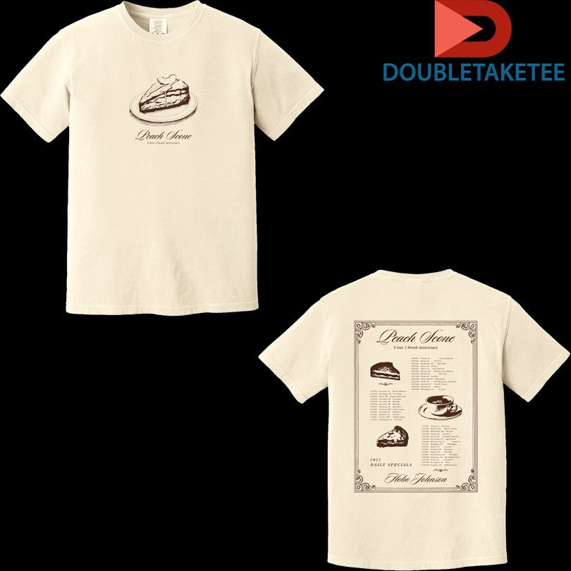 Official Hobo Johnson Peach Scone 8 Year 3 Month Anniversary Tour 2025 Dates Cake Shirts Unisex , , , Long Sleeve Tee