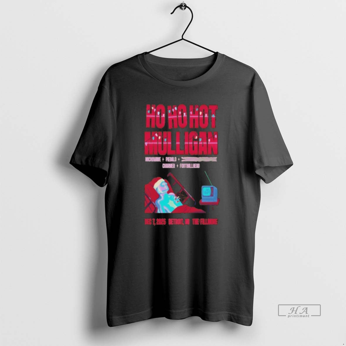 Official Hot Mulligan Dec 7 2025 Fillmore Detroit Mi T-Shirts
