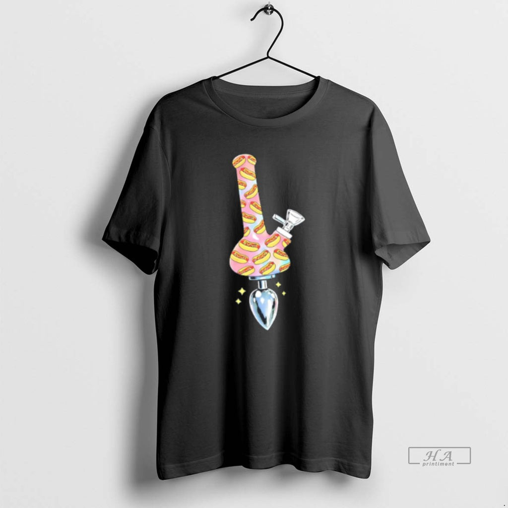 Official Hotdog Bong Buttplug Graphic Tee