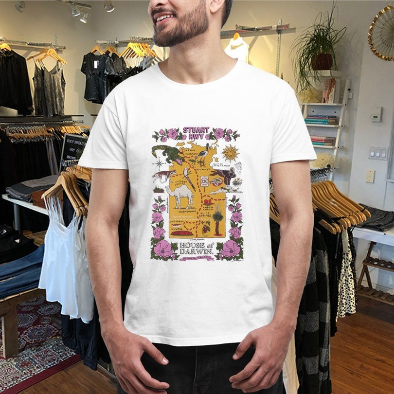 Official House Of Darwin Stuart Highway Semi Shirts Unisex , , , Long Sleeve Tee