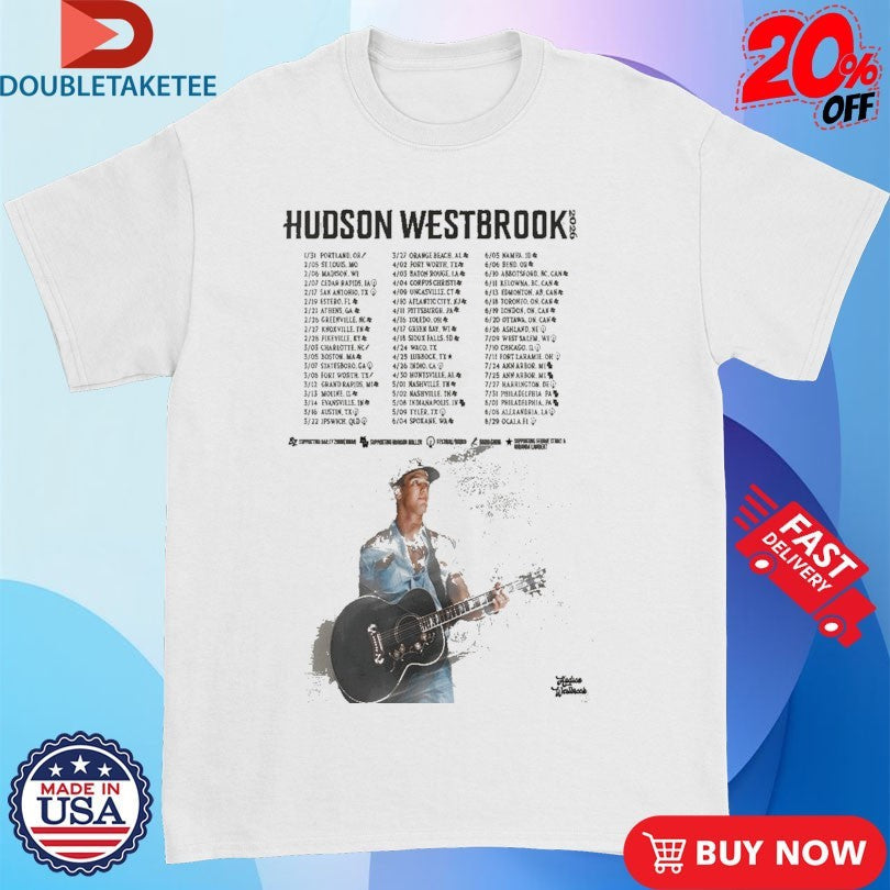 Official Hudson Westbrook Tour 2026 Shirts Unisex , , , Long Sleeve Tee