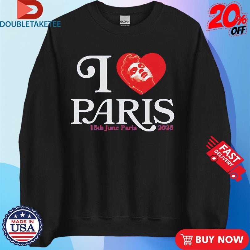 Official I Love Morrissey Paris 15th 2025 Shirts Unisex , , , Long Sleeve Tee