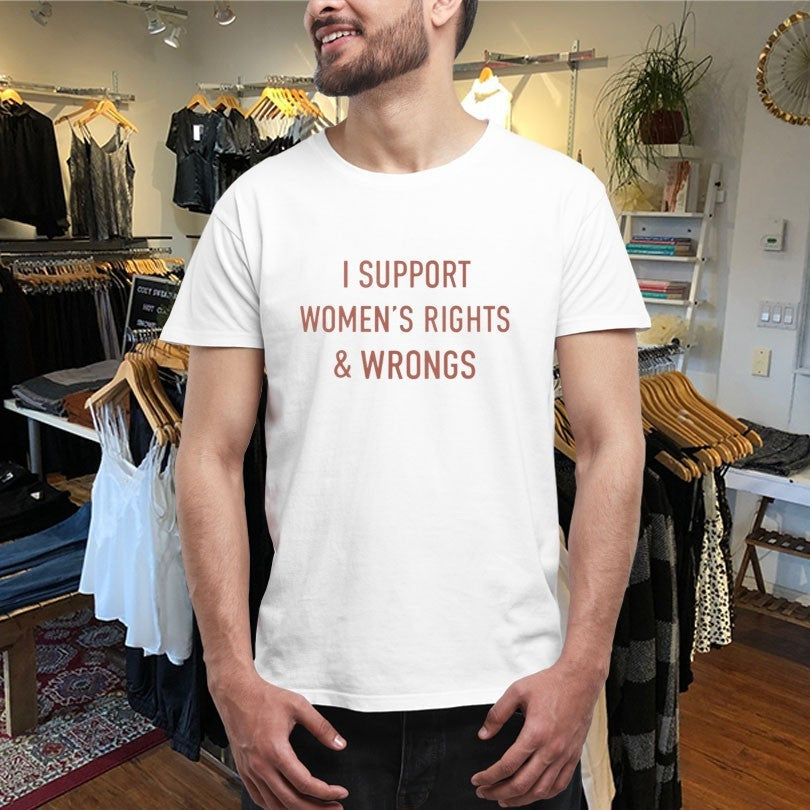 Official I Support Women’s Rights &amp; Wrongs Shirts Unisex , , , Long Sleeve Tee