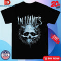Official In Flames Frozen Jester Skull Shirts Unisex , , , Long Sleeve Tee
