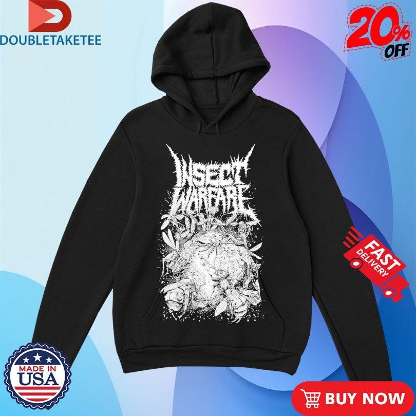 Official Insect Warfare At War With Grindcore s Unisex , , , Long Sleeve Tee
