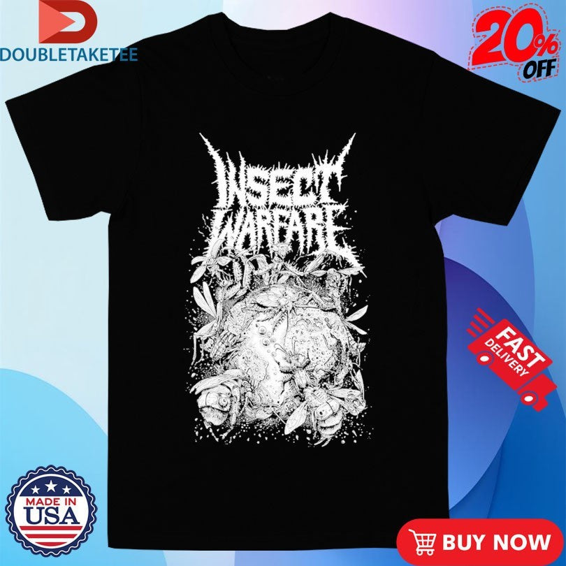 Official Insect Warfare At War With Grindcore s Unisex , , , Long Sleeve Tee