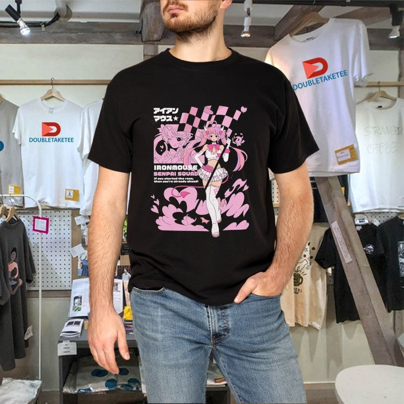Official Ironmouse Senpai Squad If You Started The Race Then You’re Already Ahead Anime Waifu Anime Waifu Shirts
