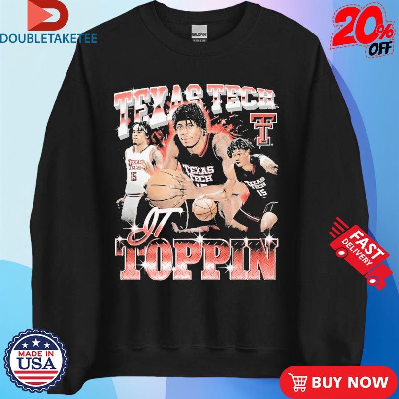 Official JT Toppin 90s Texas Tech Red Raiders Basketball Shirts Unisex , , , Long Sleeve Tee