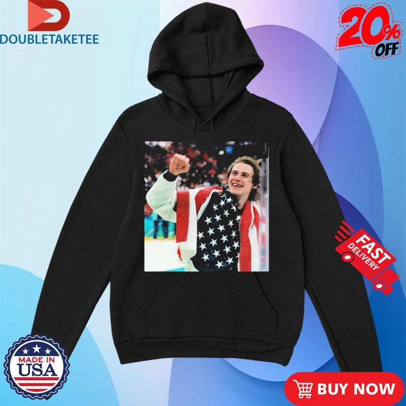 Official Jack Hughes Teeth Bloody USA Hockey Men’s Team Olympics 2026 Shirts Unisex , , , Long Sleeve Tee