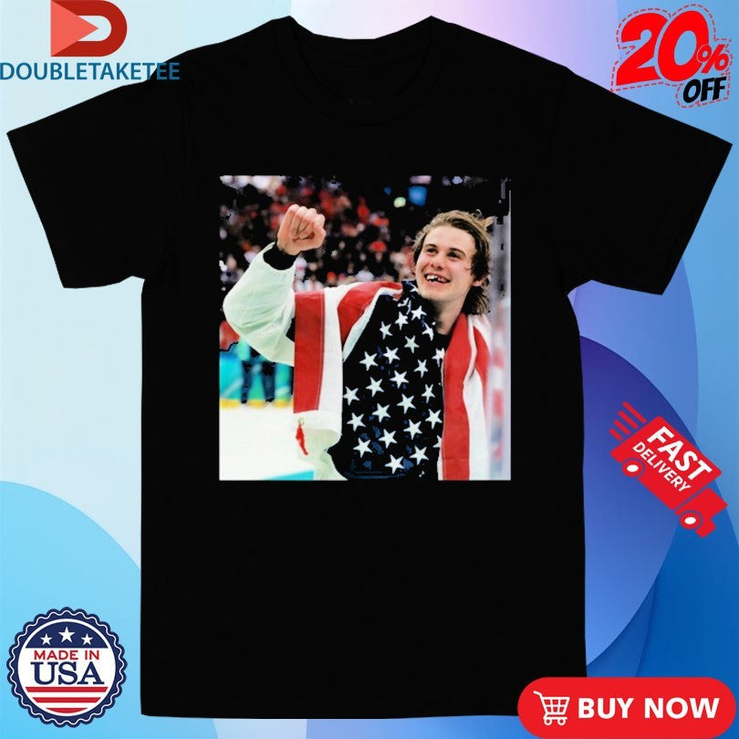 Official Jack Hughes Teeth Bloody USA Hockey Men’s Team Olympics 2026 Shirts Unisex , , , Long Sleeve Tee