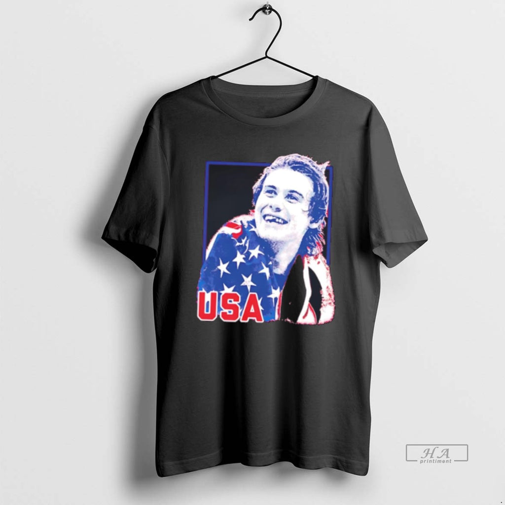Official Jack Hughes Teeth Team Usa Mens Hockey Champions Tee