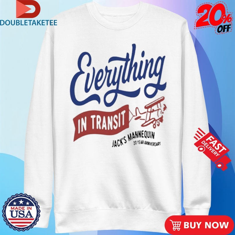 Official Jack’s Mannequin Everything In Transit 20 Year Anniversary Shirts Unisex , , , Long Sleeve Tee