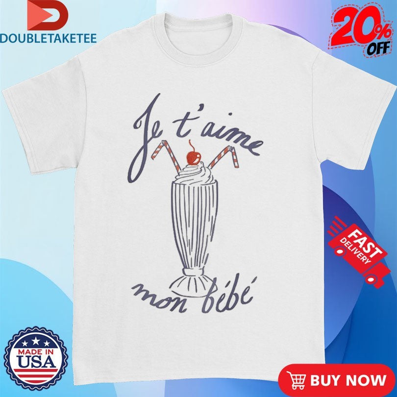 Official Je T’aime Mon Bebe Cherry On Top Shirts Unisex , , , Long Sleeve Tee