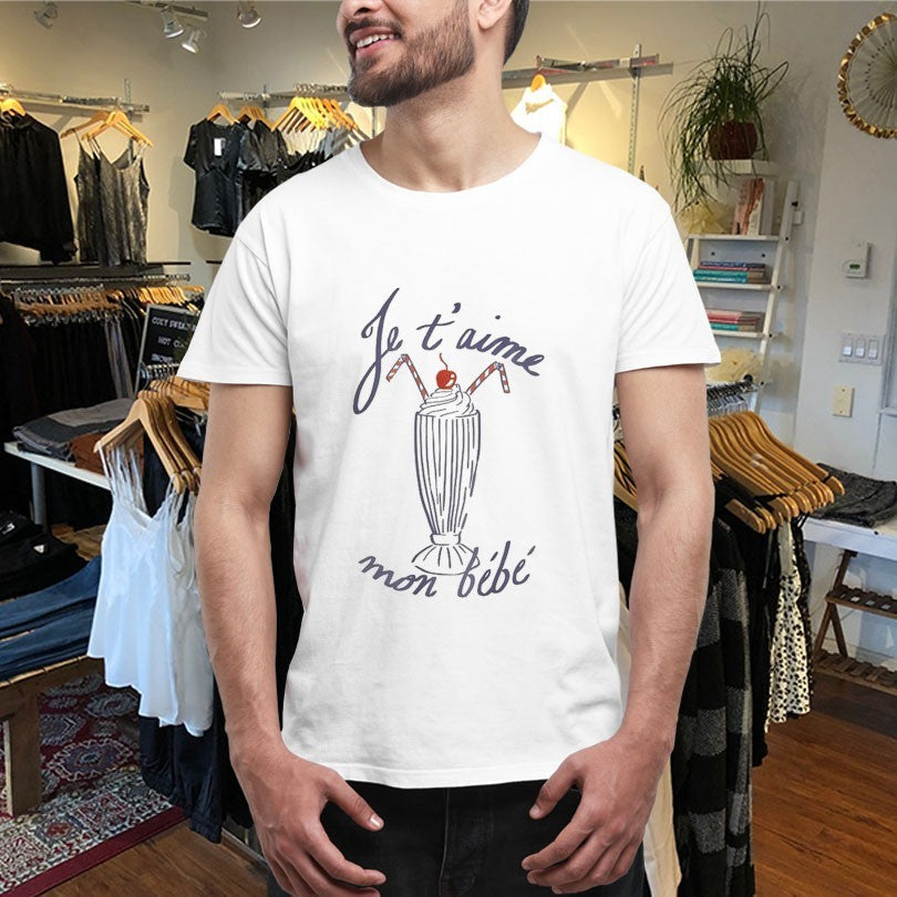 Official Je T’aime Mon Bebe Cherry On Top Shirts Unisex , , , Long Sleeve Tee