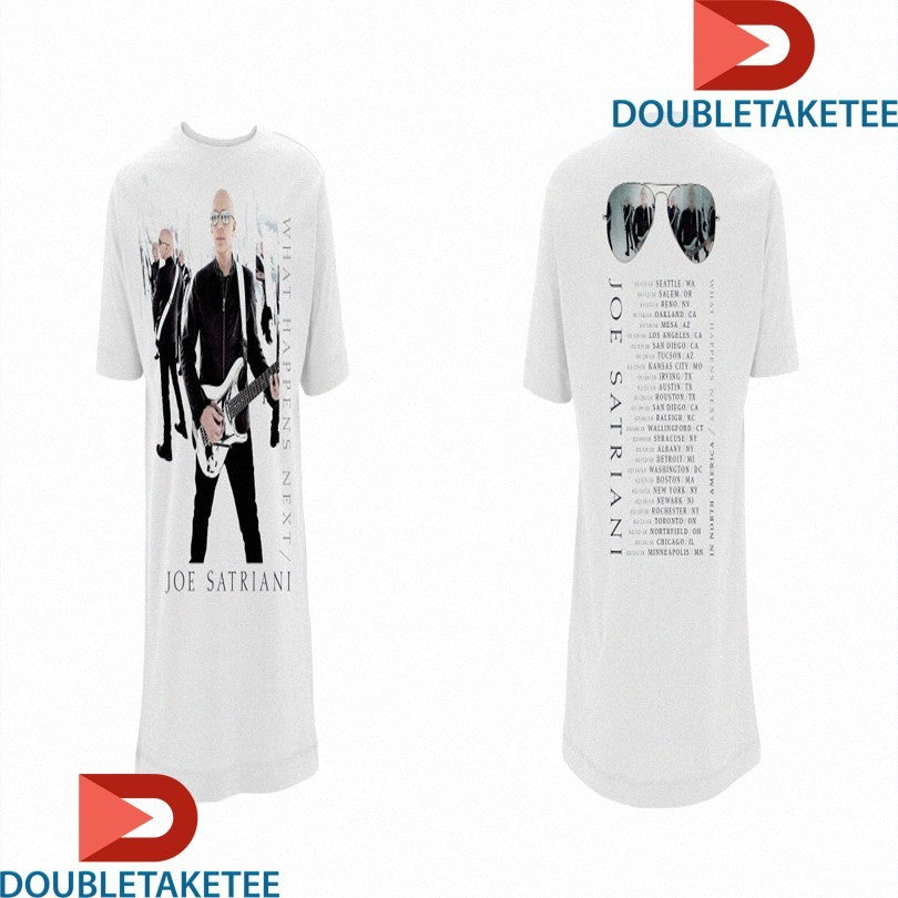 Official Joe Satriani What Happens Next Us Tour 2018 Shirts Unisex , , , Long Sleeve Tee