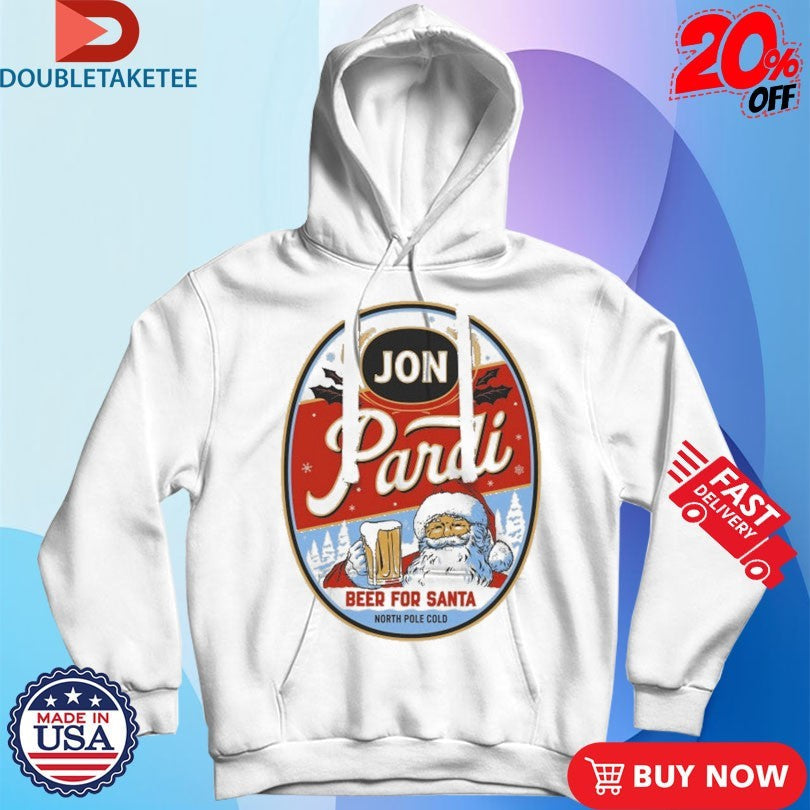 Official Jon Pardi Beer For Santa North Pole Cold Merry Christmas Shirts Unisex , , , Long Sleeve Tee