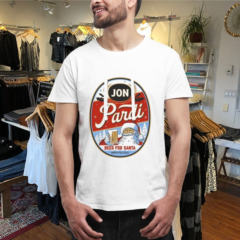 Official Jon Pardi Beer For Santa North Pole Cold Merry Christmas Shirts Unisex , , , Long Sleeve Tee