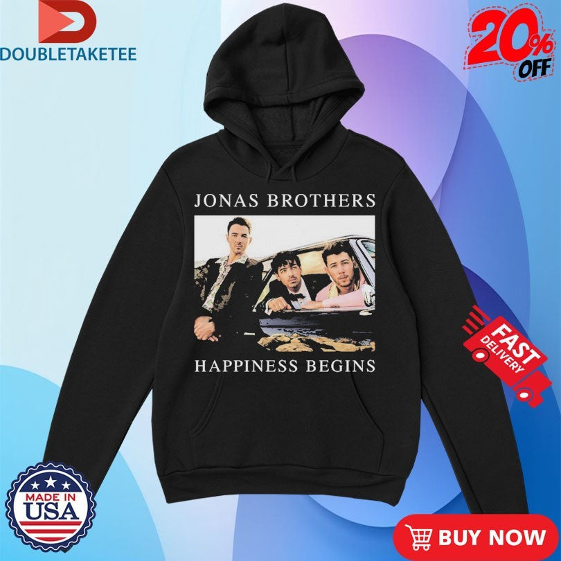 Official Jonas Brothers Happiness Begins Car Shirts Unisex , , , Long Sleeve Tee