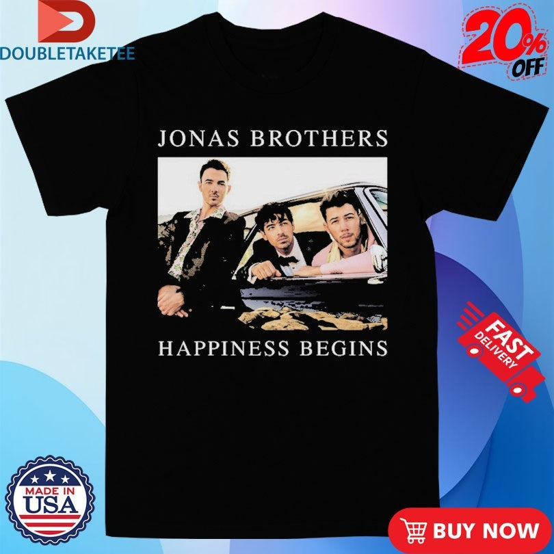 Official Jonas Brothers Happiness Begins Car Shirts Unisex , , , Long Sleeve Tee