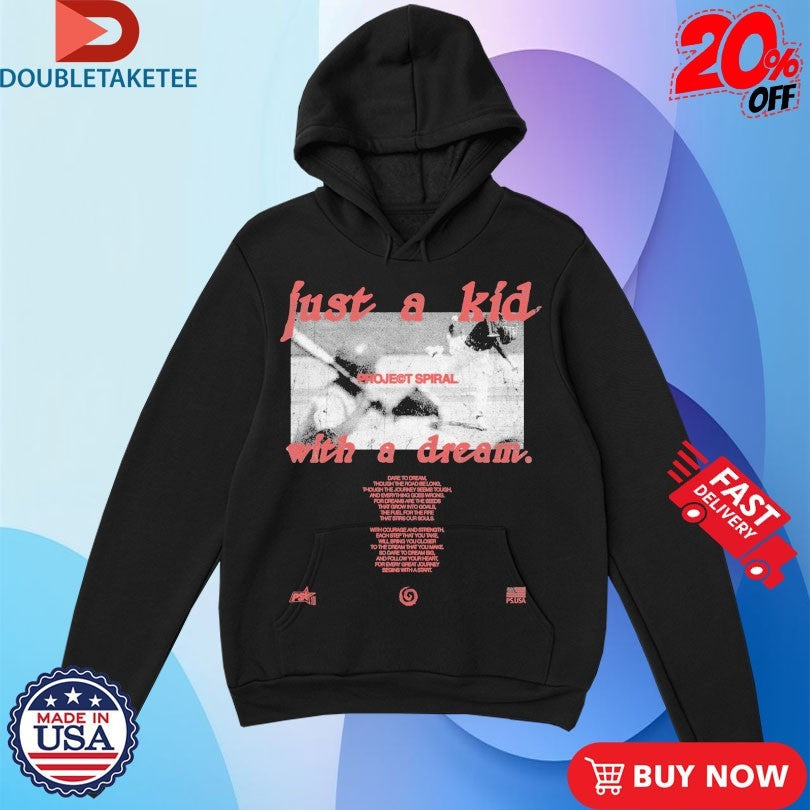 Official Just A Kid With A Dream Project Spiral Shirts Unisex , , , Long Sleeve Tee