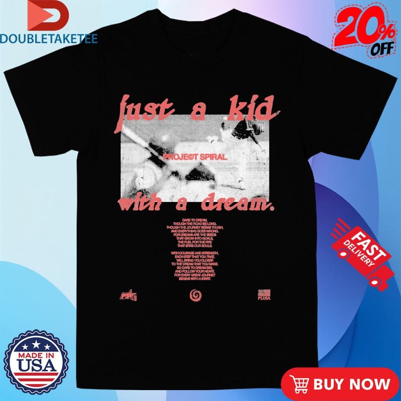 Official Just A Kid With A Dream Project Spiral Shirts Unisex , , , Long Sleeve Tee