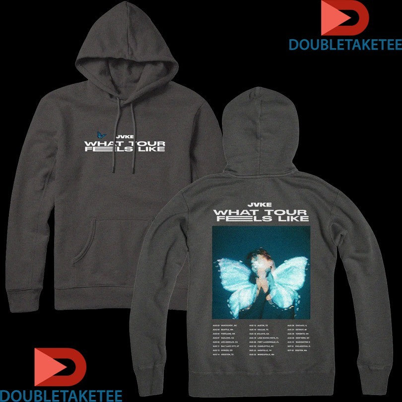 Official Jvke What Tour Feels Like Butterfly Shirts Unisex , , , Long Sleeve Tee