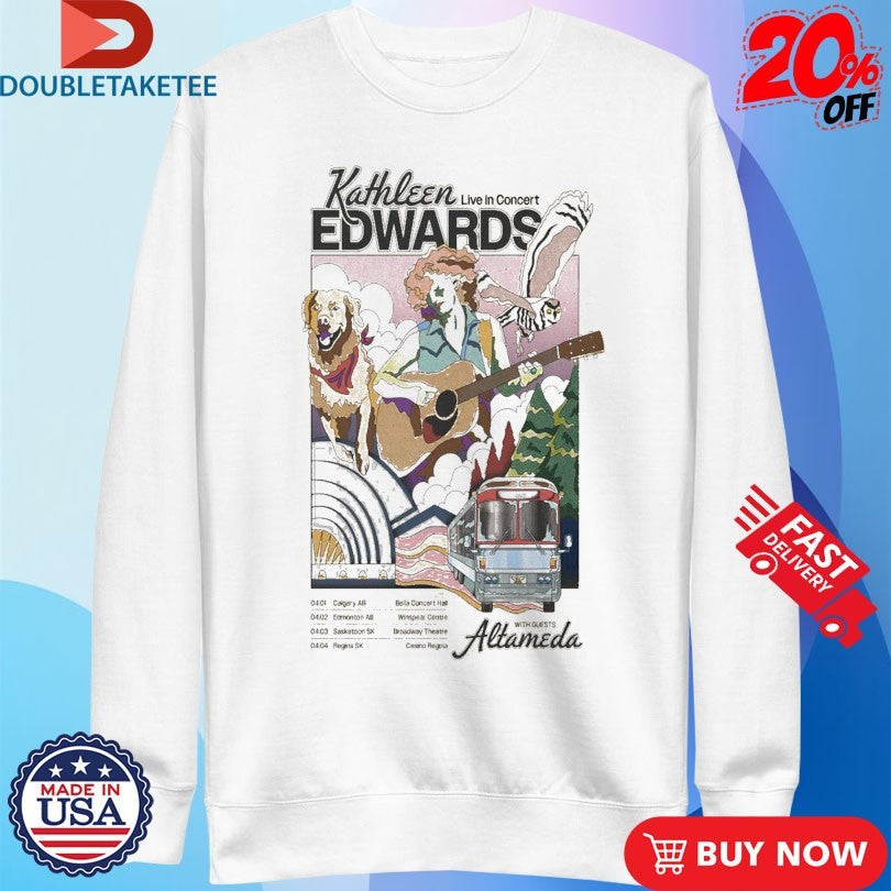 Official Kathleen Edwards Western Canada 2026 Tour Altameda Shirts Unisex , , , Long Sleeve Tee