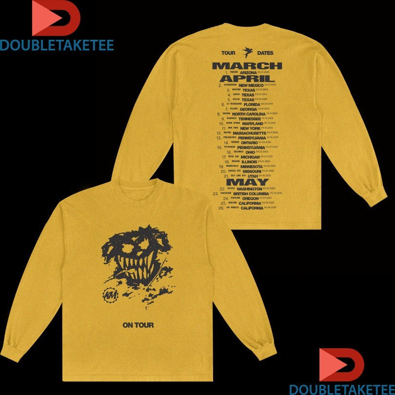 Official Kenny Mason Pup On Tour 2026 Shirts Unisex , , , Long Sleeve Tee