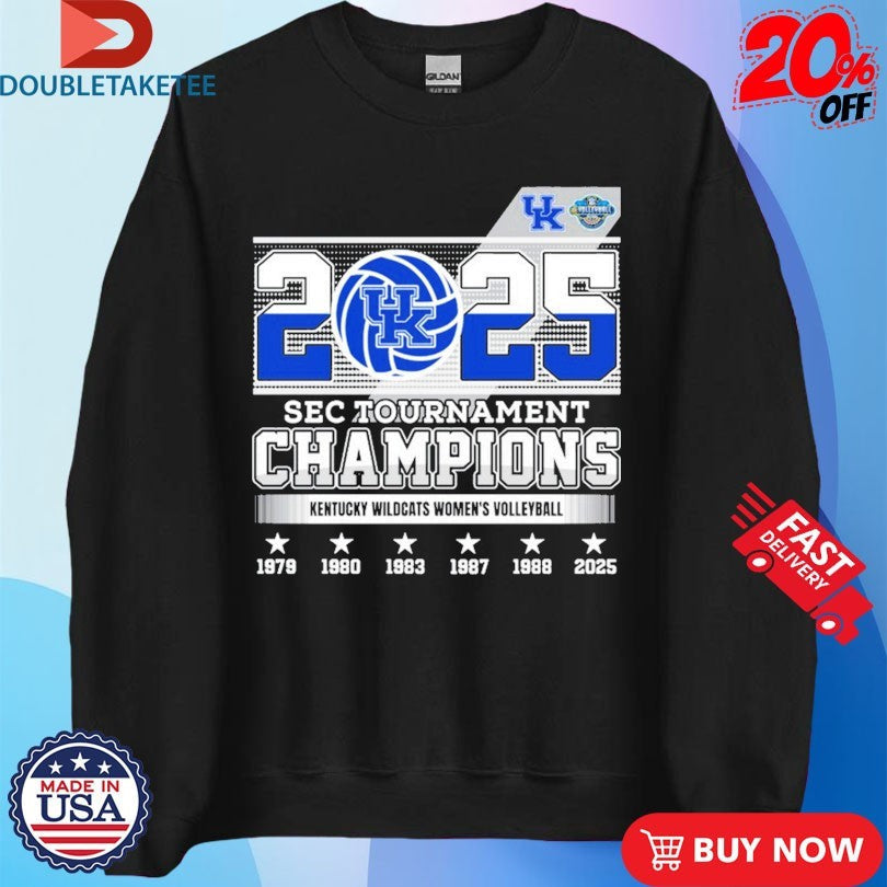 Official Kentucky Wildcats Women’s Volleyball SEC Tournament Champions 2025 Shirts Unisex , , , Long Sleeve Tee