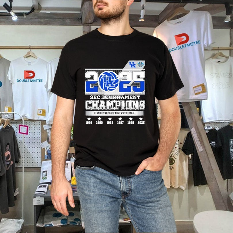 Official Kentucky Wildcats Women’s Volleyball SEC Tournament Champions 2025 Shirts Unisex , , , Long Sleeve Tee