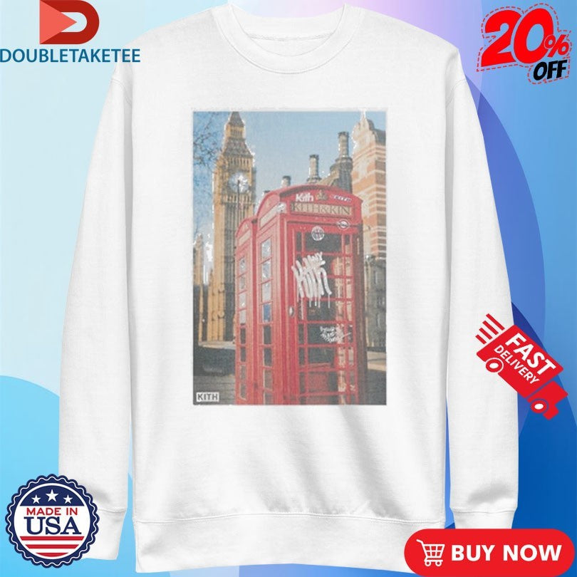 Official Kith London Graffiti Booth Shirts Unisex , , , Long Sleeve Tee