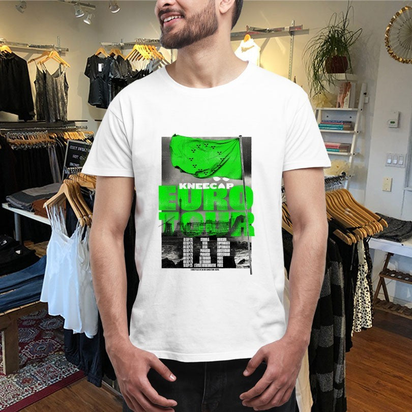 Official Kneecap Eu Tour 2025 And More Places We Are Not Banned From Maybe Flag Shirts Unisex , , , Long Sleeve Tee