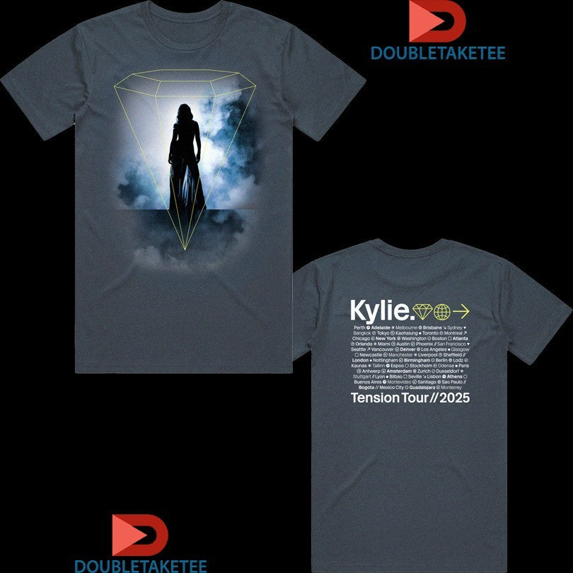 Official Kylie Minogue Tension Tour 2025 Petrol Shirts Unisex , , , Long Sleeve Tee