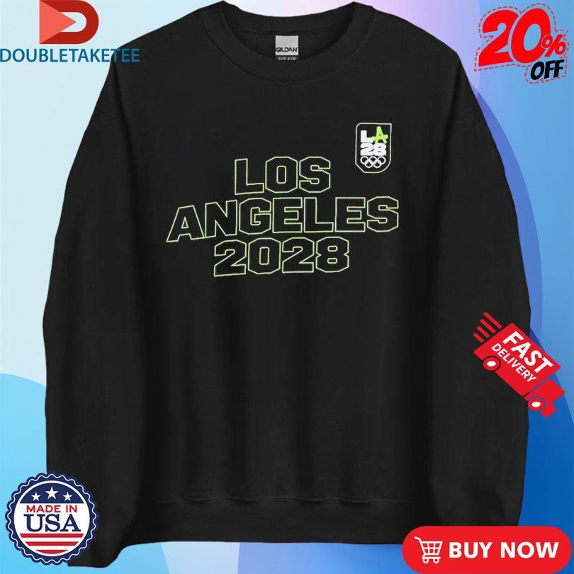 Official LA28 Summer Olympics Neon Outline Preschool Shirts Unisex , , , Long Sleeve Tee